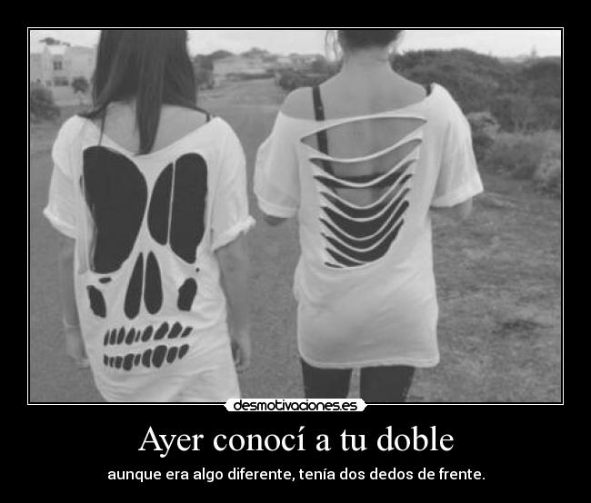 Ayer conocí a tu doble - 