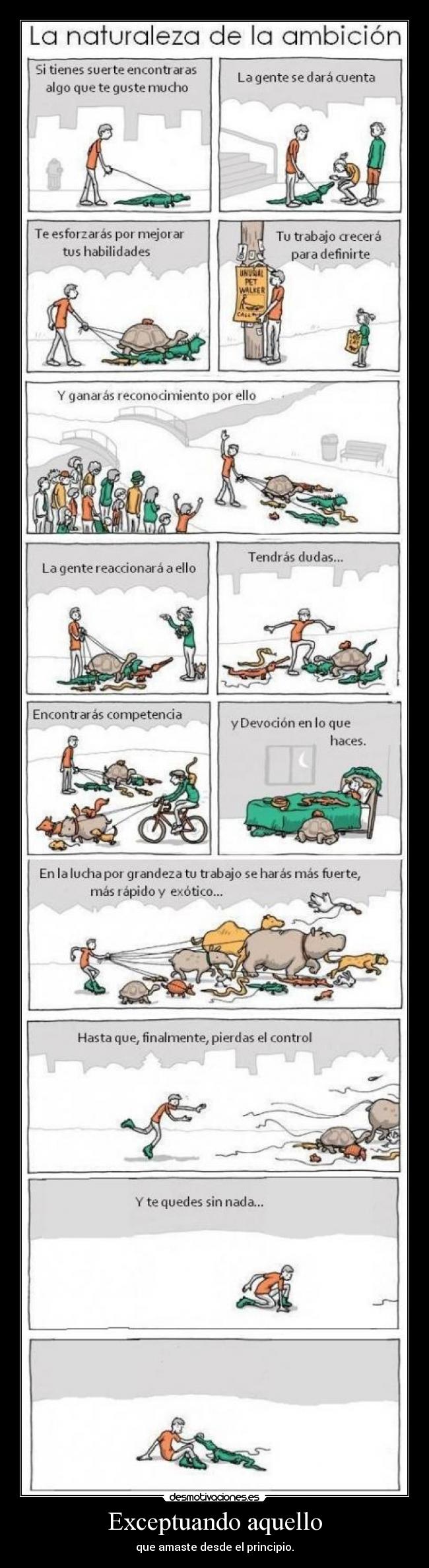 Exceptuando aquello -