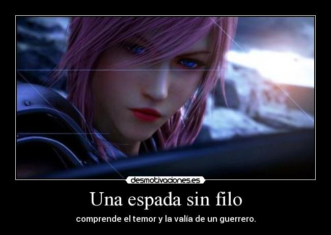 carteles final fantasy xiii lightning farron harukaze desmotivaciones