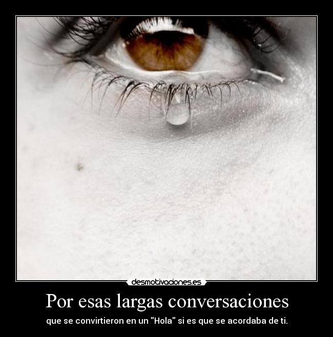 Por esas largas conversaciones - 