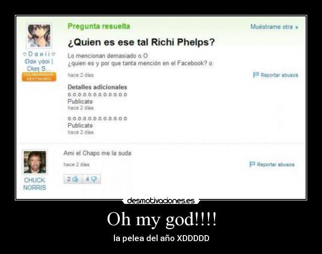 Oh my god!!!! - la pelea del año XDDDDD