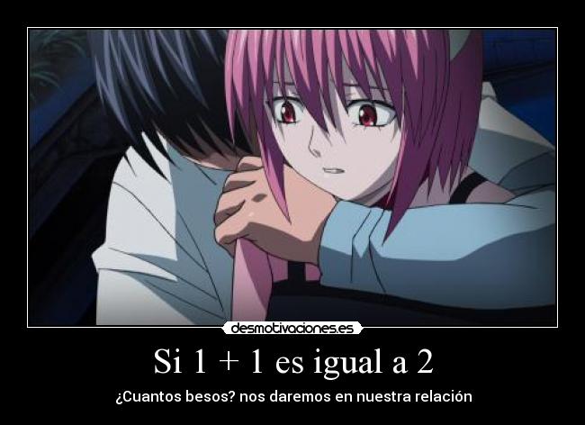 Si 1 + 1 es igual a 2 - ¿Cuantos besos? nos daremos en nuestra relación
