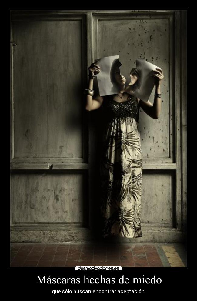 Máscaras hechas de miedo -