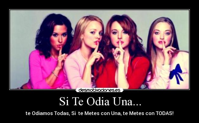 Si Te Odia Una... - te Odiamos Todas, Si  te Metes con Una, te Metes con TODAS!
