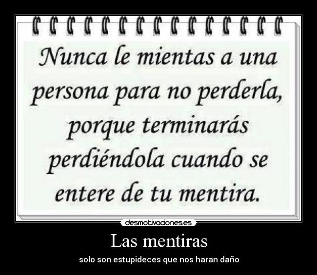 Las mentiras - 