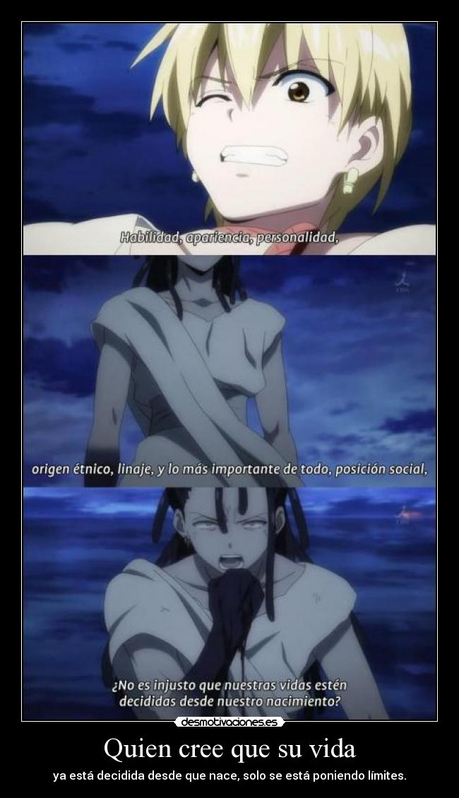Quien cree que su vida -