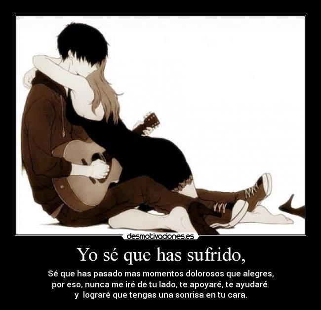 carteles anime amor afecto dolor desmotivaciones