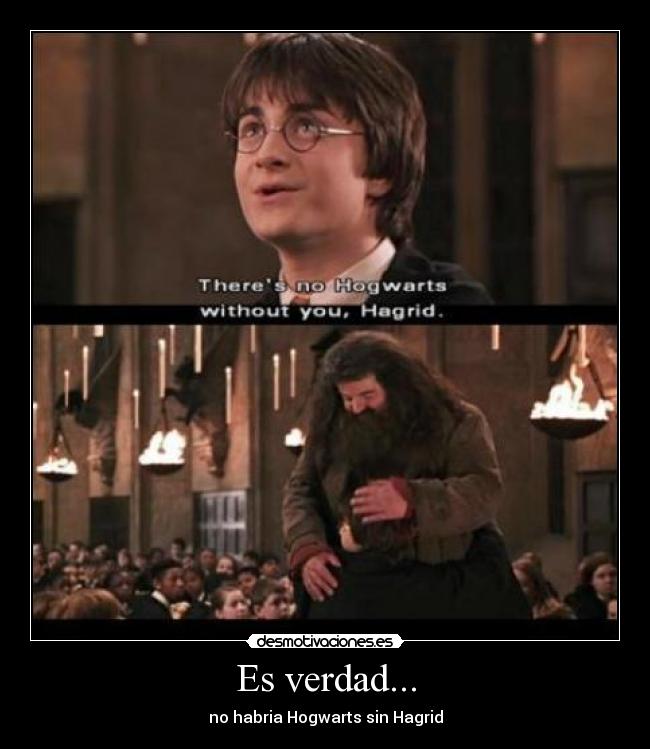 Es verdad... - no habria Hogwarts sin Hagrid