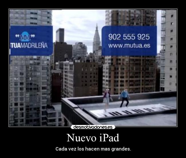 Nuevo iPad - Cada vez los hacen mas grandes.