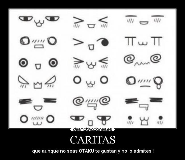 CARITAS - que aunque no seas OTAKU te gustan y no lo admites!!
