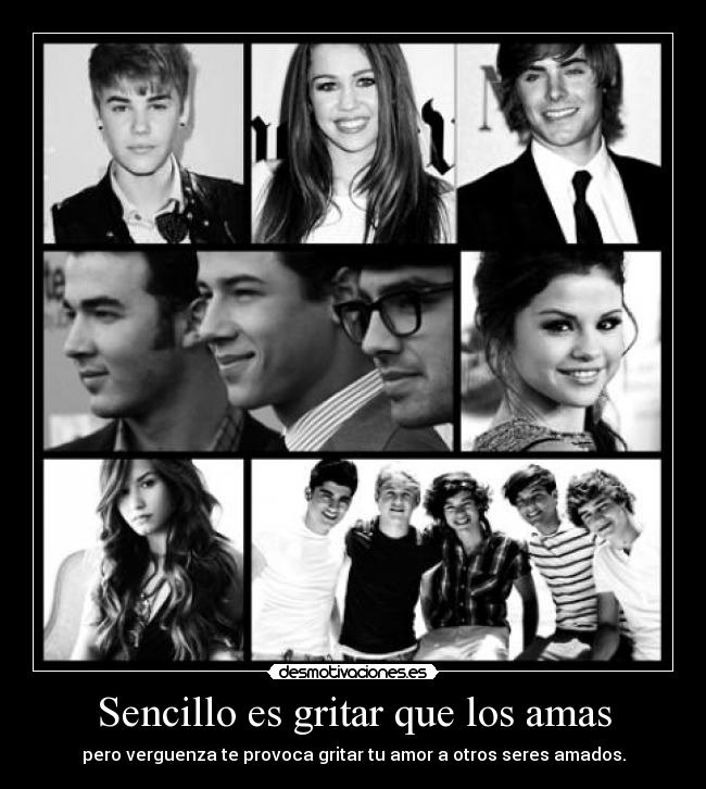 Sencillo es gritar que los amas - pero verguenza te provoca gritar tu amor a otros seres amados.