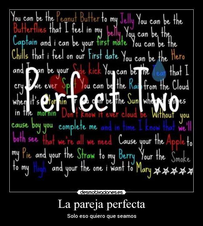 La pareja perfecta -