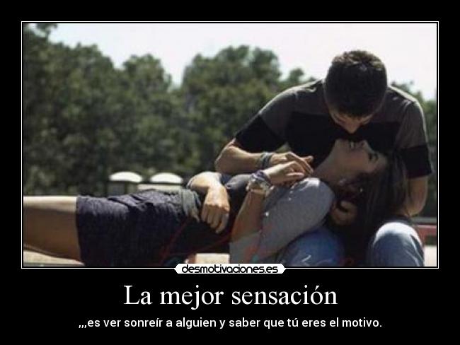 La mejor sensación -