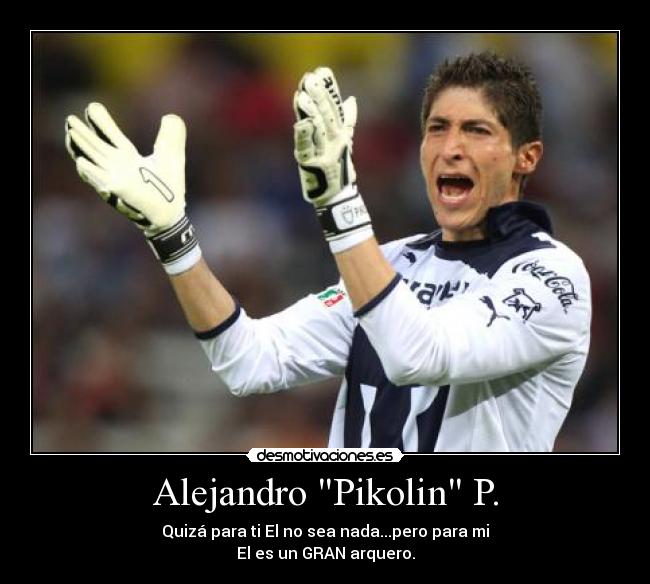 Alejandro Pikolin P. - Quizá para ti El no sea nada...pero para mi
El es un GRAN arquero.