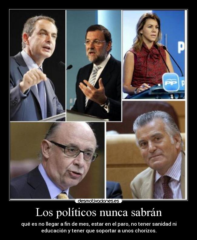 carteles politicos politicos corruptos barcenas paro servicios publicos desmotivaciones