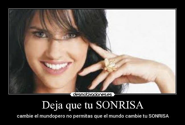 Deja que tu SONRISA - 