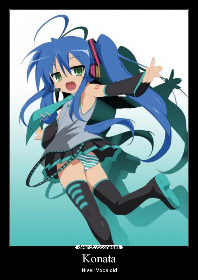 carteles konata vocaloid anime ecchi desmotivaciones