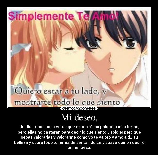 Mi deseo, - 