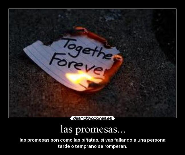 las promesas... - 