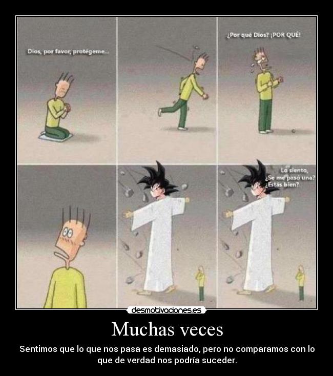 carteles goku dios protegeme cristo desmotivaciones