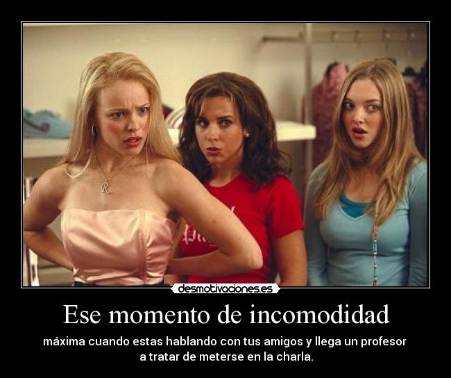 Ese momento de incomodidad - 