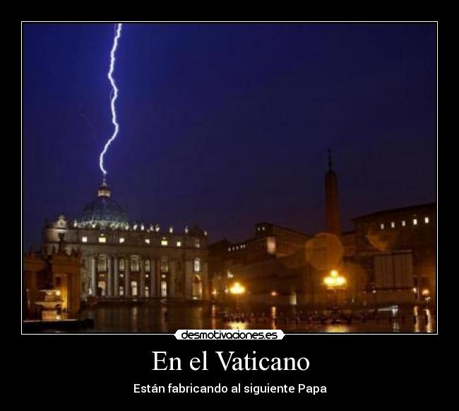 carteles papa vaticano frankenstein rayo desmotivaciones