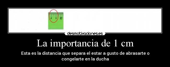 La importancia de 1 cm -