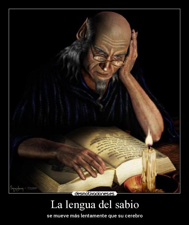 La lengua del sabio -