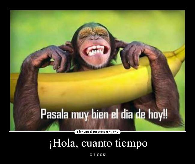 ¡Hola, cuanto tiempo - chicos!