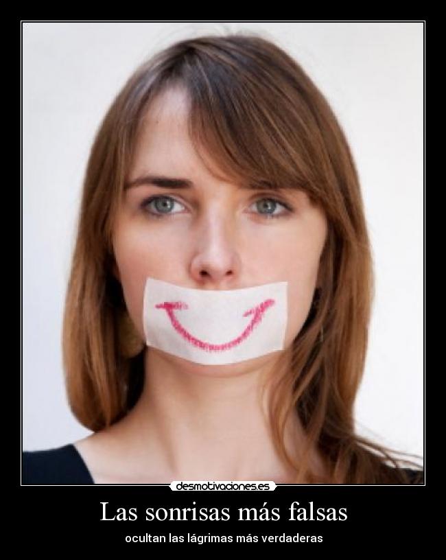 Las sonrisas más falsas -