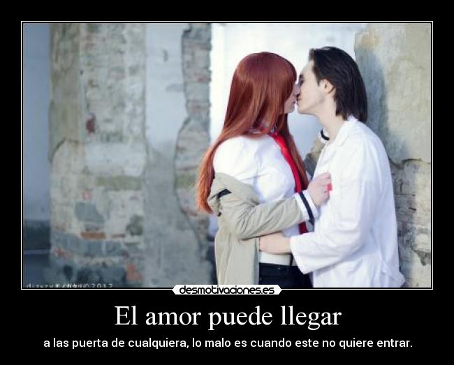 carteles amor harukaze anime steins gate amor okabe krisu cosplay desmotivaciones