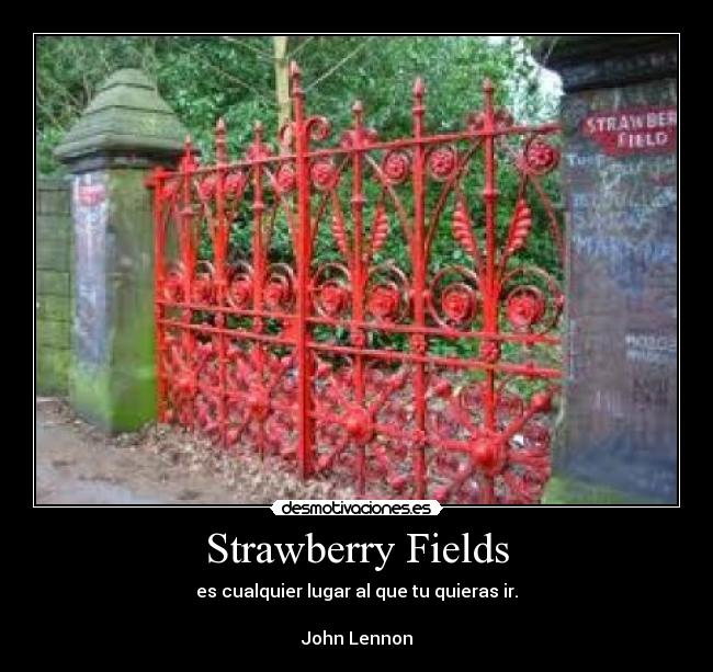 carteles john lennon strawberry fields desmotivaciones