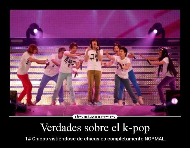 Verdades sobre el k-pop - 1# Chicos vistiéndose de chicas es completamente NORMAL.
