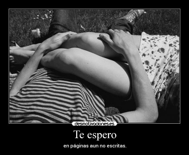 Te espero - en páginas aun no escritas.