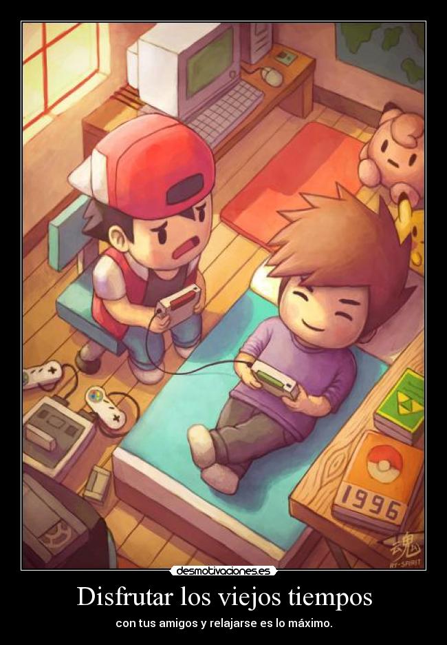 Disfrutar los viejos tiempos - con tus amigos y relajarse es lo máximo.