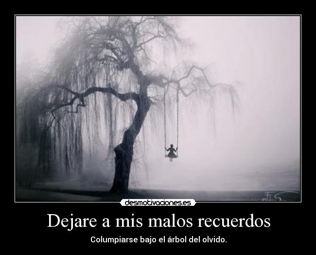 Dejare a mis malos recuerdos -