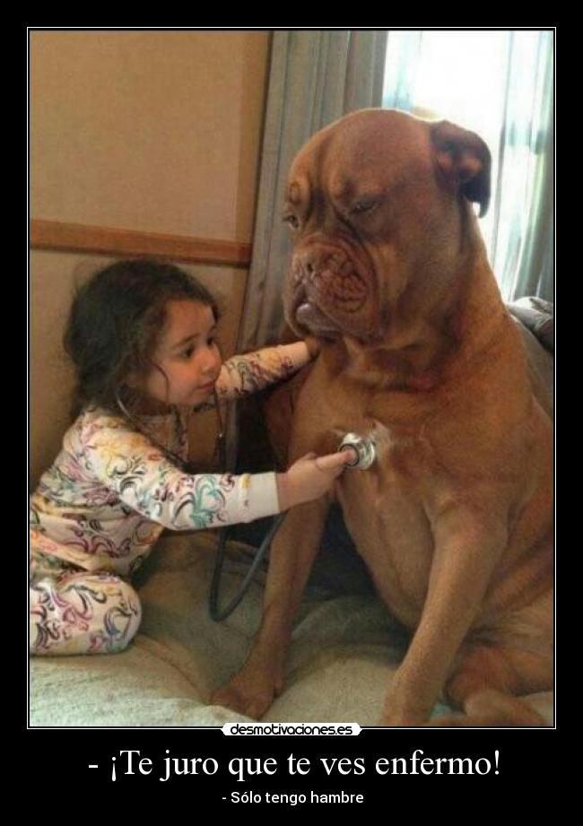 - ¡Te juro que te ves enfermo! -
