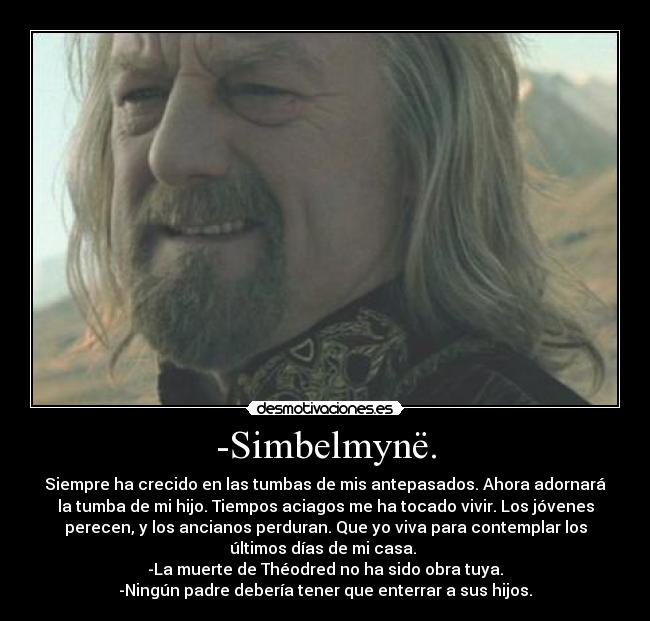 carteles senor los anillos theoden ganfalf muerte theodred desmotivaciones