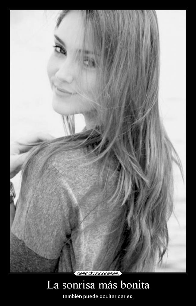 La sonrisa más bonita - también puede ocultar caries.