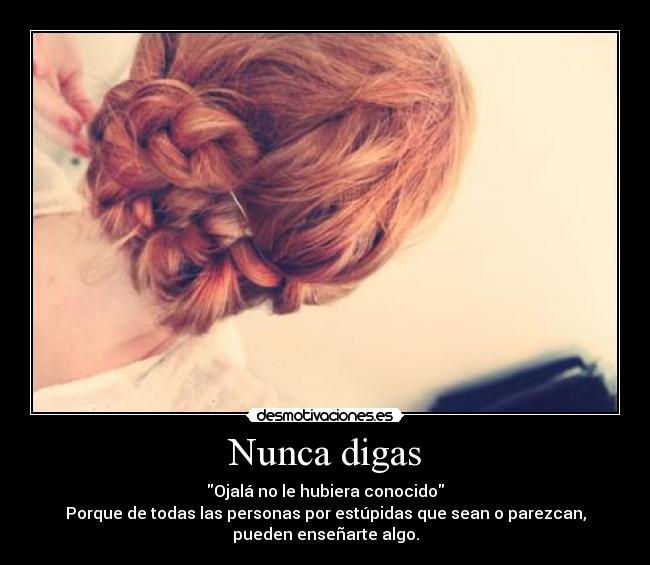 Nunca digas - 