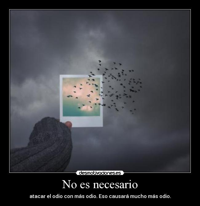 No es necesario -