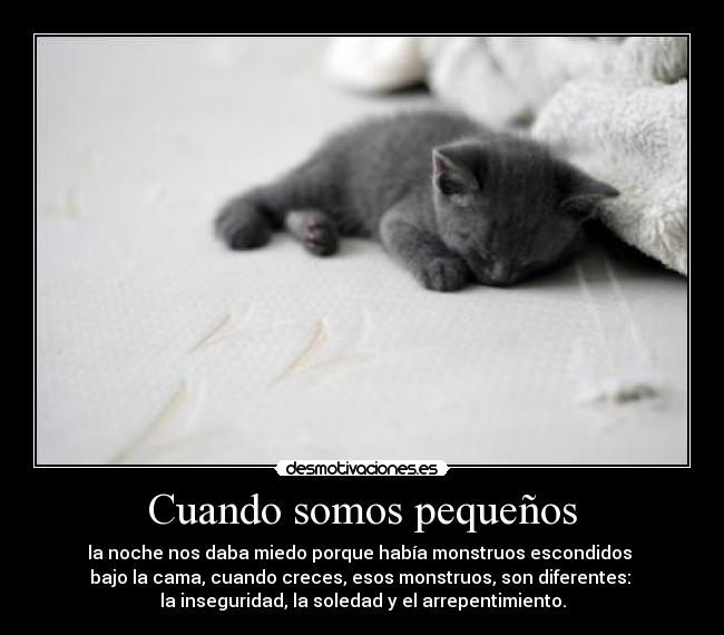 Cuando somos pequeños -