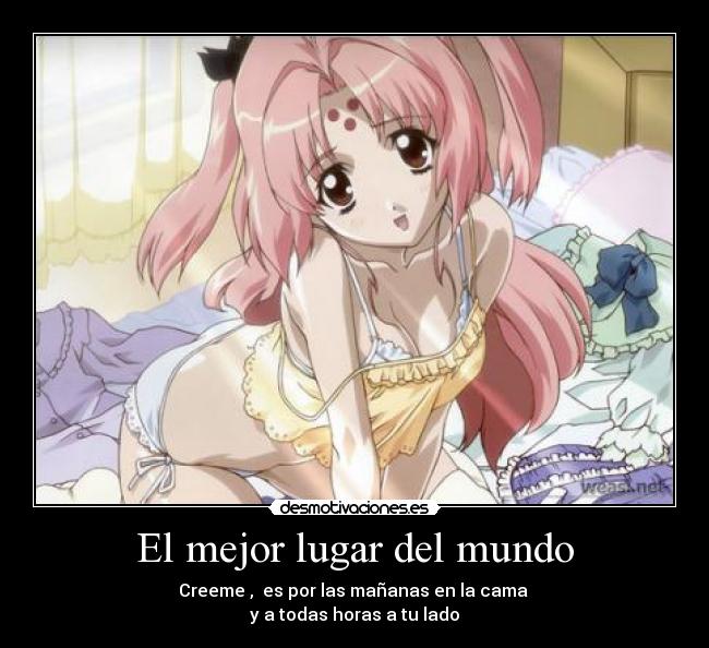 carteles mundo amor cama lugar mejor desmotivaciones