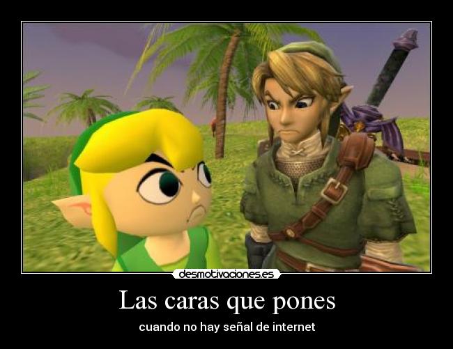 Las caras que pones - cuando no hay señal de internet