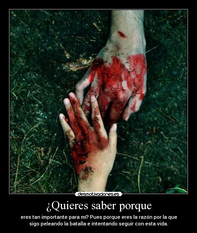 ¿Quieres saber porque -