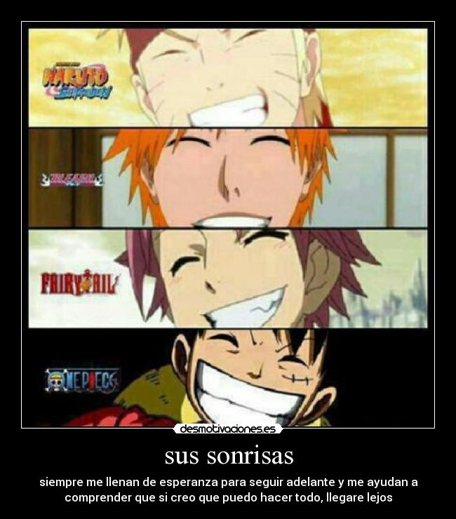 sus sonrisas -