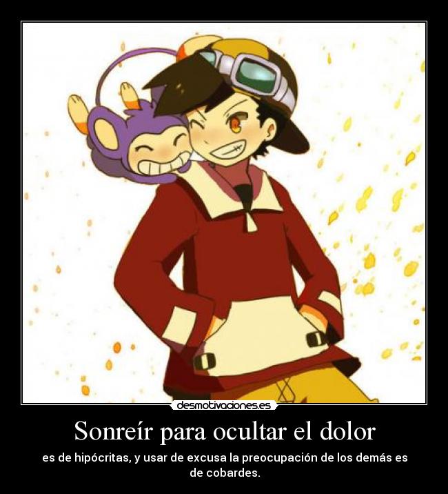 Sonreír para ocultar el dolor - 