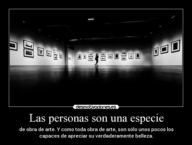 Las personas son una especie -