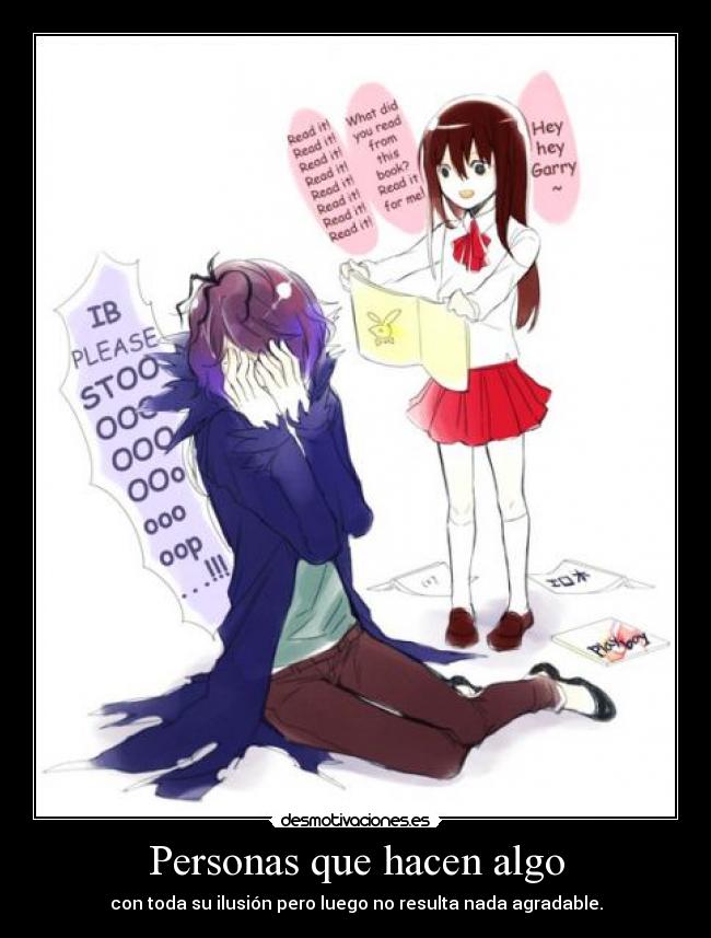 Personas que hacen algo -