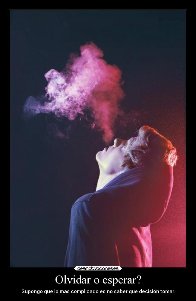 Olvidar o esperar? -
